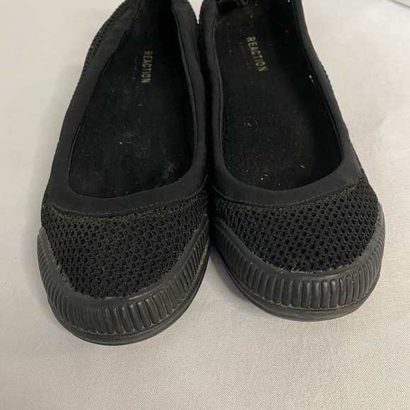 Reaction Kenneth Cole Shoes Black Flats with Draw String Summer Beach Size 8 - Picture 3 of 7